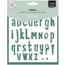 Schablon Vaessen - Lowercase Letters - 15x15 cm