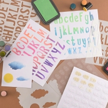 Schablon Vaessen - Uppercase Letters - 15x15 cm