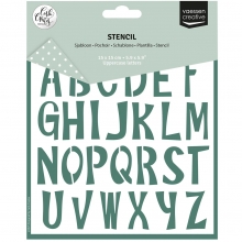 Schablon Vaessen - Uppercase Letters - 15x15 cm
