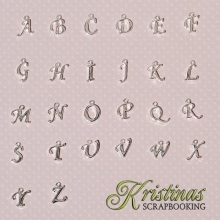 Alfabet Silver Charm 10 st Z Bokstav Siffra