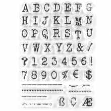 Clearstamps Set - Alphabet Stamps - Hela Alfabetet