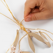 Aluminiumtråd - Tjocklek 1 mm - Guld - 16 m