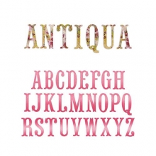 Dies Alfabet Sizzix Special Edition By Blenda Walton Antiqua BIG Letters Stansmaskin