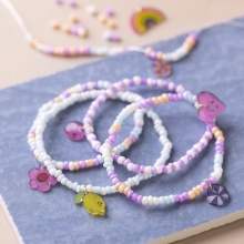 Seed Beads - 3 mm - Hål 0,6-1 mm - Pastell Färger - 12x17 g
