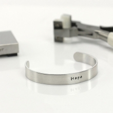 Metallband L: 15 cm B: 6 mm Aluminium 12 st Märkbrickor och armband
