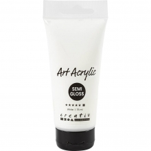 Pigment Art Acrylic Titanium White Transparent Fade Resistant 75 ml Studiofärg