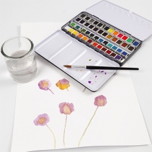 Art Aqua Akvarellfärger Mixade färger 48 st Akvarellfärg