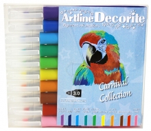 Artline Decorite Chisel Markers 3,0 - Carnival - 10 st