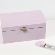 Treasure Chest Kista i Kejsarträd 16.5 cm Ask Låda Förvaring av Trä