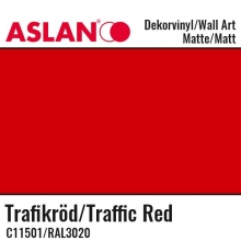 Vinyl Matt Aslan Folie 32 x 100 cm Traffic Red