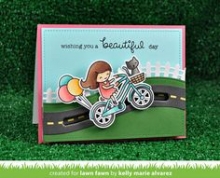 Clear Stamps 4"X6" Lawn Fawn Bicycle Built For You Stämplar