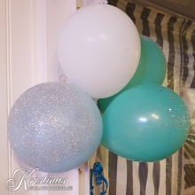 Ballonger 10 st Pärlemo och Vit Happy Moments Dekoration Bröllop Kärlek