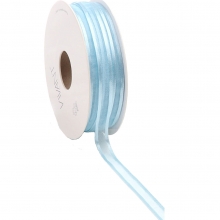 Band Organza Edge Prego 10mm Light Blue Organzaband