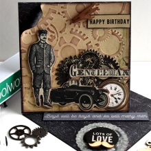 Papper Kaisercraft Barber Shoppe Moustache Scrapbooking