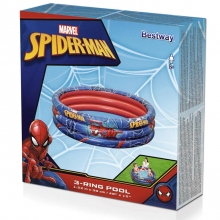 Barnpool Bestway - Spiderman 3 Ring Pool - 122 cm