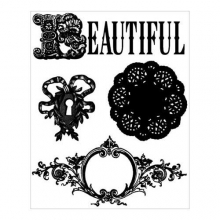 Clearstamp Prima Debutante Beautiful Clearstamps Silkonstämpel