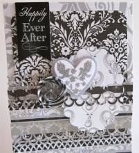 Papper Ruby Rock It - Bella! Wedding Two Hearts - Silver & White Forever