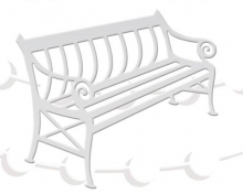 Dies Amy Design Brocante Christmas Bench