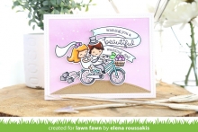 Lawn Fawn Cuts Custom Craft Die Bicycle Built For You Stämplar