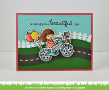 Lawn Fawn Cuts Custom Craft Die Bicycle Built For You Stämplar
