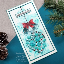 Clearstamps Woodware - Big Bubble Christmas Heart