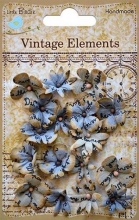 Pappersblommor Little Birdie Vienna Grey 18 st