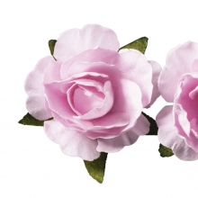 Pappersrosor För Pyssel - 12 st - 25 mm - Ljusrosa