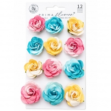 Blommor 12 st - Painted - Bright Gouache - Prima Flowers
