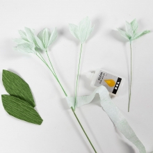 Blomstjälkar - 20 st Gröna - 0,6 mm - 30 cm