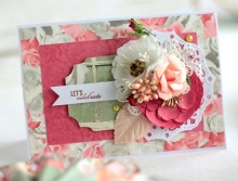 Papper BoBunny Aryias Garden Stripe Scrapbooking