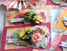 Papper BoBunny Aryias Garden Stripe Scrapbooking