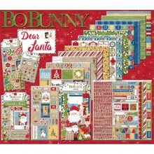 Paper Pad 6”x6” Bo Bunny Dear Santa Scrapbooking Papper