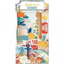 Bo Bunny Noteworthy Die Cuts Boardwalk Chipboard