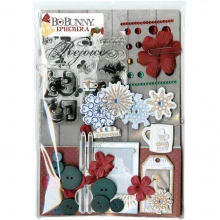 Ephemera Embellishments Tis The Season BoBunny Scrapbooking Papper