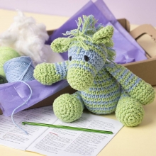 Bomullsgarn Blå Grön Harmoni - 5x50 meter - Nr 8/4