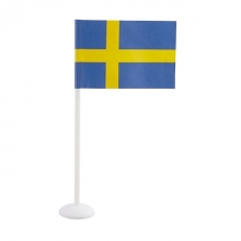 Bordsflagga 5x8 cm - H: 15 cm - Svenska Flaggan