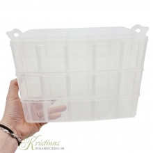 Plastlåda förvaring 30 fack 25 x 17 18 mm Box Låda Ask av Plast