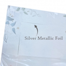 Diplom Certifikat A4 - Blad Silver Folierat - 20 ark - 170 g