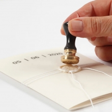 Kort och kuvert A6 Råvit 6 set Papper Bröllop Kärlek