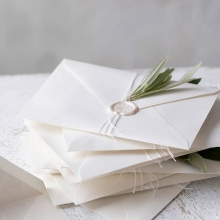 Kort A6 Råvit 10,5x15 cm 10 st Papper Kuvert Bröllop Kärlek