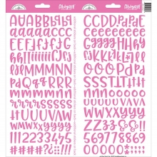 Alfabet Stickers - Doodlebug - Abigail Font - Bubblegum