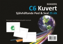 Kuvert C6 Peel & Seel Vit 25 st Kort A6 till scrapbooking, pyssel och hobby