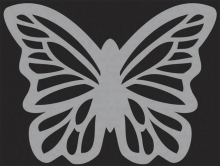 Schablon Mask Template - Maya Road - Soar Butterfly 6.8”X5.3”