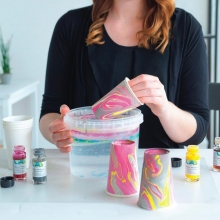 Marmoreringsfärg Magic Marble KreulMarmoreringsfärg - Orange - Magic Marble Kreul