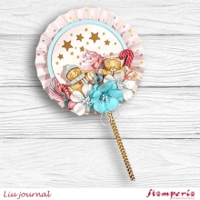 Paper Pad 12x12 Stamperia - Candy Christmas Background