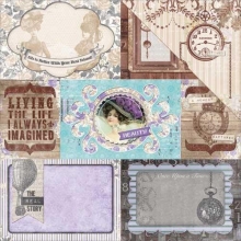 Papper Bo Bunny Penny Emporium Captured Scrapbooking