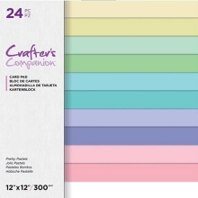 Paper Pad - 24 ark - Cardstock Pretty Pastels - 12x12 Tum