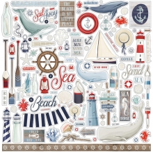 Cardstock Stickers Carta Bella - By the Sea
