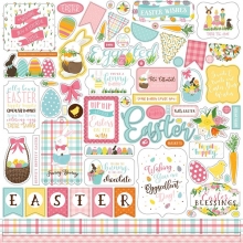 Cardstock Stickers Echo Park - I Love Easter