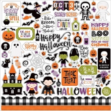 Cardstock Stickers Echo Park - I Love Halloween - 12x12 Tum
